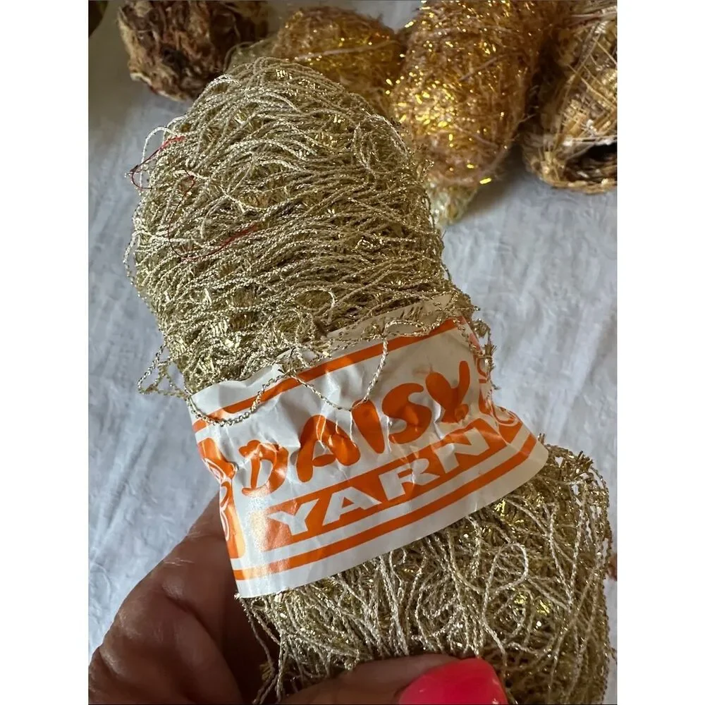 Yarn Bundle Gold Decorative Party Yarn Multipack